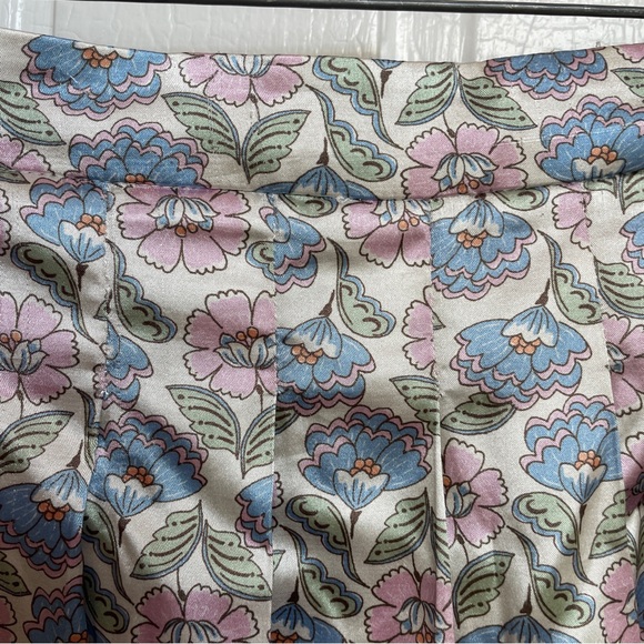 Zara Girls’ Midi Satin Pastel Flower Skirt - Picture 2 of 7